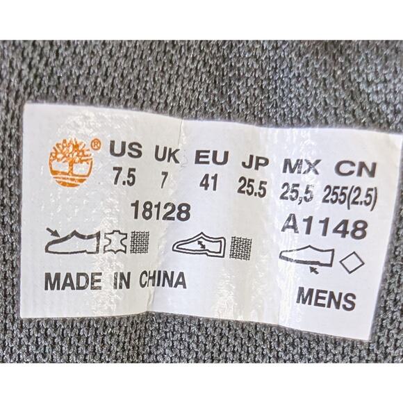 Timberland Men's Flume Brown Waterproof Mid Hiking Boots Size 7.5 | 251142 - Picture 7 of 8